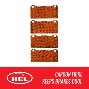 HEL FRONT Carbon Fibre Brake Pad Shims for Toyota GR Yaris 1.6 2020- - Picture 1 of 2