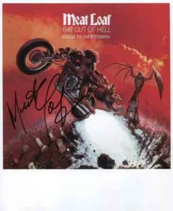 Meat Loaf Hackbraten 8" x 10" Foto handsigniert persönlich in 2010 + COA Garantie - Bild 1 von 2