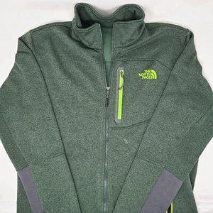 The North Face Herren Canyonlands Fleecejacke mit durchgehendem Reißverschluss grün Small Medium TNF - Bild 1 von 11