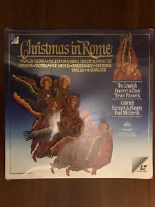 CHRISTMAS IN ROME LASERDISC LD English Concert Gabrieli Consort Factory Sealed!! - Imagen 1 de 2