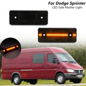 2x Smoked LED Amber Side Marker Light For Freightliner/Dodge Sprinter 2500 3500 - Bild 1 von 13