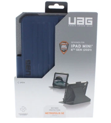 UAG Urban Armor Gear Metropolis SE Folio Case For iPad Mini 6th Gen 2021 Blue - Image 1 of 3