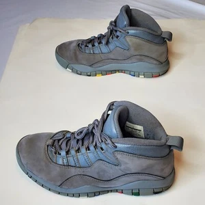 Nike Air Jordan 10 cool grau weiß 2018 Herren Größe 9 gebraucht KEINE EINLAGEN 310805-022 - Bild 1 von 24