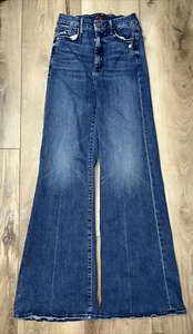 MOTHER High Waisted Roller Skimp Jeans Wide Leg Denim Größe 24 - Bild 1 von 10
