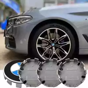 4 COPRIMOZZO BMW LOGO ORIGINALE TAPPI RUOTA Serie 1 2 3 4 5 6 7 M Z X CAPS 68mm - Zdjęcie 1 z 3