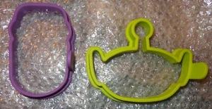 2 Stampi Pancake COCCOLATI CHEF Disney Pixar Toy Story VIOLA Ronzio VERDE Alien - Foto 1 di 4