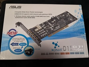 ASUS Xonar D1 PCI 7.1 Audio Internal Sound Audio Card - Picture 1 of 7