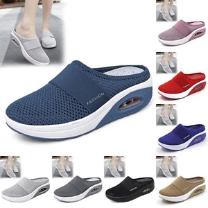 Damen Clogs Slipper Pantoletten Damen Luftpolster Mesh Diabetiker-Laufen Wanderschuhe - Bild 1 von 14