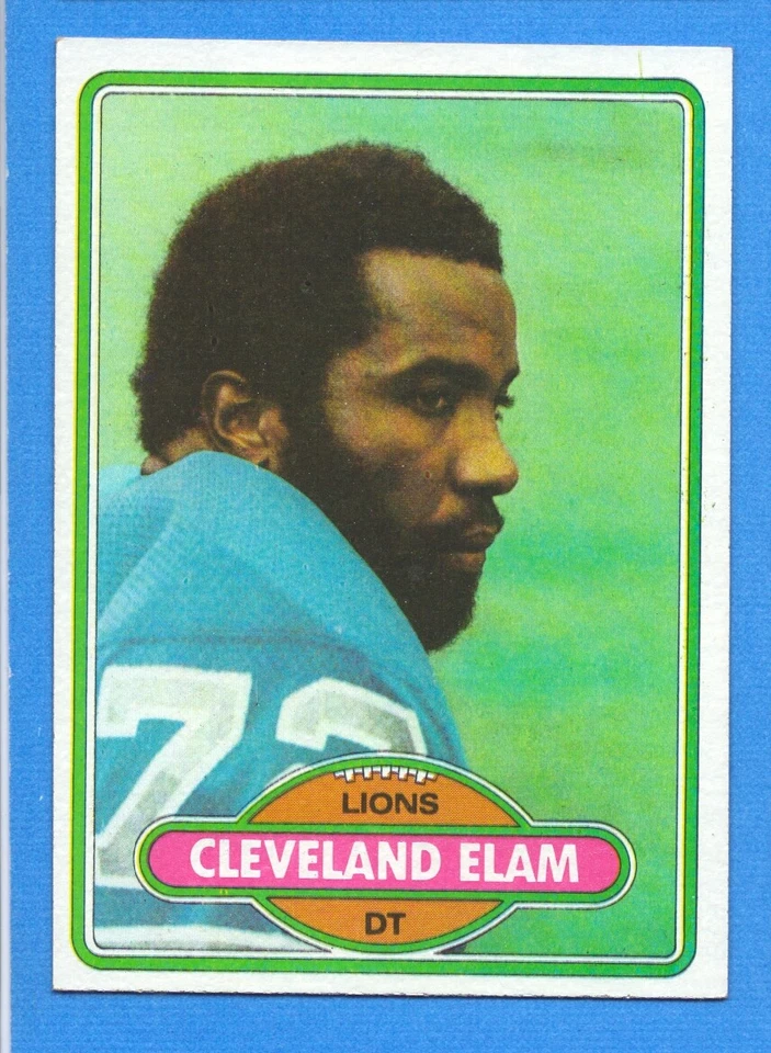1980 Topps #27 Cleveland Elam EXMT Lions - Image 1 of 1