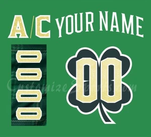 Columbus Blue Jackets Customized Number Kit For 2018 St Patrick's Day Uniform - Picture 1 of 1