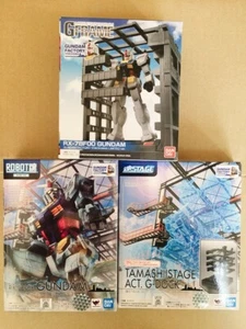 GUNDAM FACTORY YOKOHAMA RX-78 F00 ROBOT Tamashii ACT.G-DOCK G FRAM Limited Set - Picture 1 of 10