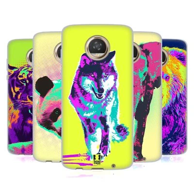 FUNDA DE GEL SUAVE HEAD CASE DESIGNS ESTAMPADOS WILD POP PARA TELÉFONOS MOTOROLA Foto 1 de 4