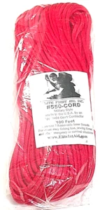 ELITE 1ST AID 550 PARACORD - 7 STRAND - RED- 100 FEET RG1011H - Picture 1 of 2