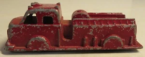 Vintage Midgetoy Diecast Fire Truck Red 3 1/2" Long Toy 1950's Used Firetruck - Picture 1 of 16