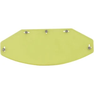AFX Vintage 5-Snap Shield - Flat - Yellow 0131-0074 - Picture 1 of 3