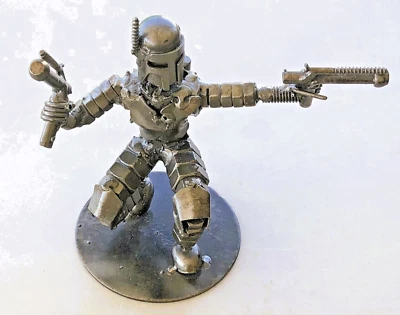 DE COLECCIÓN STAR WARS 5" ESTATUA DE BRONCE BOBA FETT MARCADA RB9 GRAN POSE Y DETALLE Foto 1 de 4