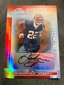 Autografo 2006 Absolute Memorabilia #196 Johnathan Joseph Rookie /150 raro - Foto 1 di 2