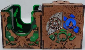 MTG Commander Deck Box BANT VERDE/BLU/BIANCO standard Magic the Gathering - Foto 1 di 7