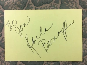 Karla Bonoff - Someone To Lay Down Beside Me - If He's Ever Near -Autograph 1982 - Picture 1 of 2