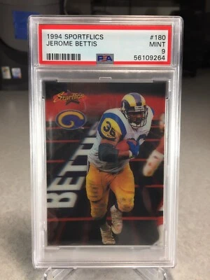 1994 Sportflics Jerome Bettis #180 - PSA 9 - POP 4 (only 3 graded higher) - Image 1 of 2