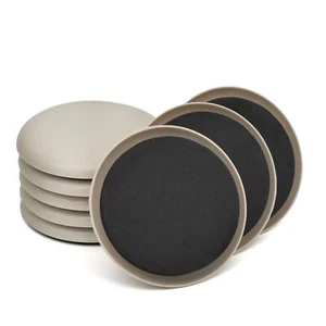 Furniture Sliders, 8 Pcs 3 1/2'' Furniture Sliders Pads for Hardwood Floors - Picture 1 of 7