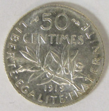 1919 France 50 Centimes KM# 854