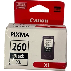 Canon Pixma 260XL Black Ink Cartridge – FINE Cartridge – Genuine – NEW Sealed - Afbeelding 1 van 4