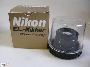 Nikon EL-Nikkor 50 mm f/2,8N Vergrösserungsobjektiv M39 Gewinde Objektiv-Kopf - Picture 1 of 5