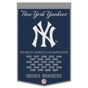 Bandera de lana de los Yankees de Nueva York diseño de campeón dinastía 24x38 - Imagen 1 de 1