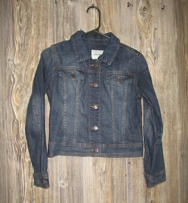 Chaqueta vaquera Cherokee para niñas talla grande 10-12 lavado oscuro camionero Foto 1 de 4