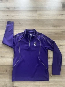 Northwestern Wildcats Men’s Under Armour Purple Quarter-Zip, Size Small - Picture 1 of 11
