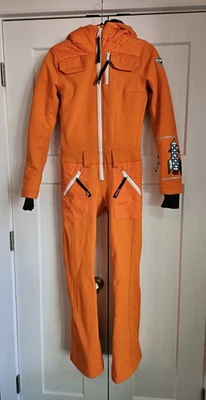 Traje de esquí Rossignol X JC De Castelbajac Paris naranja luna inspirado en el espacio talla XS Foto 1 de 4