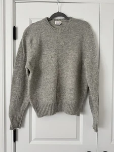 Pullover Oakbrook para hombre gris 100 % lana tejido talla L - Imagen 1 de 4