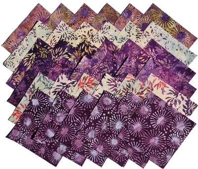 BUTTERFLY HAVEN Batiks from Island Batik - (48) 5" batik squares - Image 1 of 4
