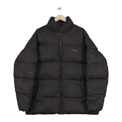 Chaqueta acolchada Carhartt Springfield para hombre talla 2XL marrón cachemira aislada - Imagen 1 de 4