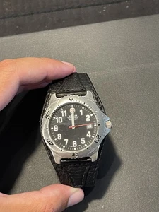 Orologio Wenger Uomo - Pelle Nera - BATTERIA MORTA - Foto 1 di 4