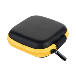 Mini Zipper Hard Leather Earphone Storage Bag Earphone Pouch Box Free Shipping - Picture 1 of 20
