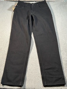 Jeans vintage Levis 545 uomo 32x33 larghi larghi larghi vestibilità marrone linguetta nero nuovo con etichette fondo di magazzino - Foto 1 di 15