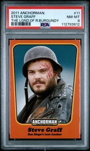 Anchorman: The Legend of Ron Burgandy 2011 - Steve Graff #11 PSA 8 - Imagen 1 de 3
