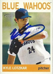 Kyle Lotzkar Texas Rangers 2013 Topps Heritage Signed Card - Picture 1 of 1