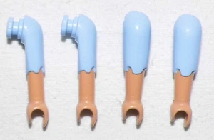 10547, 4x Arm, kurzärmelig, zerrissen, pastelblau (Asien) - Bild 1 von 1