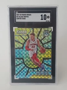 2019-20 Panini Mosaik Mitte Bühne Blake Griffin #21 SGC 10 EDELSTEIN MT - Bild 1 von 2