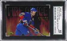 1996-97 Leaf Fire on Ice Promo /2500 Wayne Gretzky #5 SGC 92 HOF