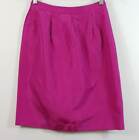 [ L.K BENNETT ] Womens Fuschia Pink Silk Skirt  | Size AU 6 or US 2