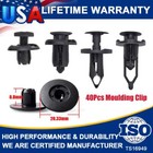 40Pcs Car Push Retainer Pin Body Bumper Rivet Trim Moulding Clip Accessories Kit