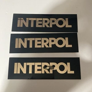 Interpol Promo Sticker Our Love To Admire 3 Pack - Picture 1 of 3