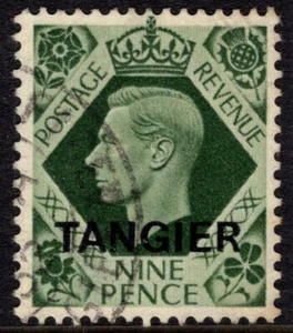 TÁNGER 1949 9d verde oliva profundo, SG 269, USADO FINO, CAT. £17 - Imagen 1 de 2