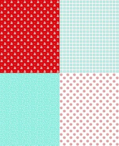 Panel Qtr A Little Sweetness Aqua Fat de Tasha Noel para Riley Blake, 1 yarda - Imagen 1 de 3