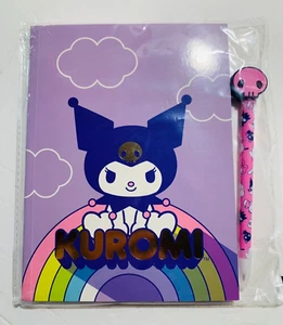 Sanrio KUROMI NOVELTY PEN & NOTEPAD SET - New (Sealed) - Picture 1 of 3