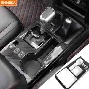 Carbon Fiber Gear Shift Knob Panel Cover Trim Bezel for 4Runner 2010-2019 - Picture 1 of 6